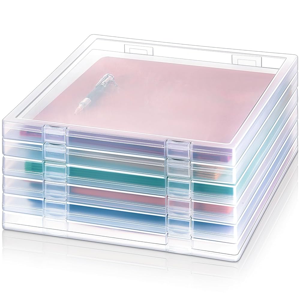 Amazon.co.jp: Kosiz 6個 12 x 12インチ ペーパー収納ケース